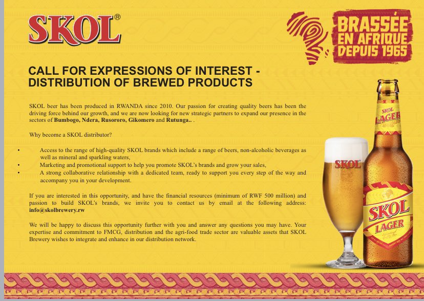 [AD] @SkolRwanda is looking for new strategic partners to expand their ...