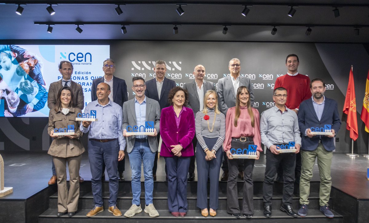 🔵 ¡ENHORABUENA!
🏆Hemos celebrado y reconocido a "Personas que Mejoran Empresas", galardones promovidos por <a href="/CEN_Navarra/">CEN</a> desde 2018, proyecto de Mejora de la #competitividad a través de las #personas en un acto muy emotivo, repleto de cariño e ilusión.

👉lnkd.in/dgMVFD4s