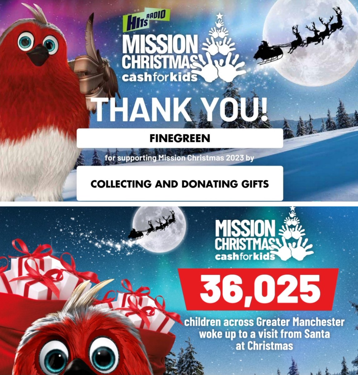 Wonderful to be part of @cashforkidsMCR #MissionChristmas Over £1.3million worth of gifts to 36,025 children living in Greater #Manchester were distributed in time for Christmas morning! Amazing work from an amazing #charity - find out more; cashforkids.org.uk #cashforkids