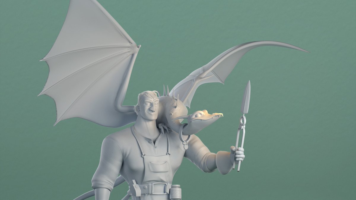 JaviGGar's tweet photo. QRT with clay renders? Hell yeah! https://t.co/JthAPJmRoK