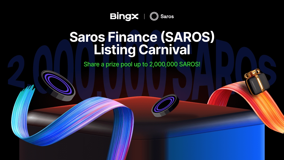 🎁 $SAROS Listing Carnival
💰 Share a 2,000,000 SAROS Prize Pool!

Details 👉 bingx.com/act/template/6…

10,000 SAROS #Giveaway for 5 BingX fam &amp; this tweet:
✅ Follow <a href="/BingXOfficial/">BingX</a> and <a href="/Saros_Finance/">Saros</a>
✅ RT + Tag 3 friends