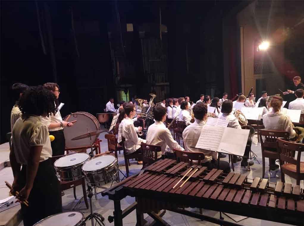 The Cornell University Wind Symphony in the United States gave a special concert at the Sauto Theatre, a national monument in the province of Matanzas. #Cuba