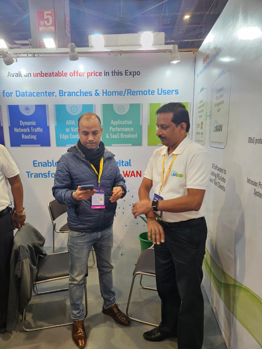 AmZettaTech's tweet image. Thank you to everyone. Your presence at @Convergenc  Hall 5, Booth D493 made the event truly special. Grateful for the engaging conversations about our #SDWAN, #Hybrid #SAN #Storage, #Secure #Thin #Clients, and #Cybersecurity #solutions. #CI2024  #AmZetta amzetta.com