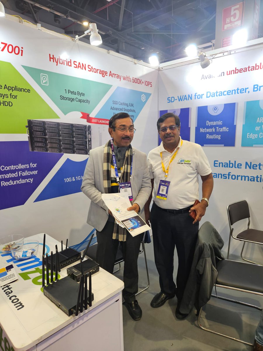 AmZettaTech's tweet image. Thank you to everyone. Your presence at @Convergenc  Hall 5, Booth D493 made the event truly special. Grateful for the engaging conversations about our #SDWAN, #Hybrid #SAN #Storage, #Secure #Thin #Clients, and #Cybersecurity #solutions. #CI2024  #AmZetta amzetta.com