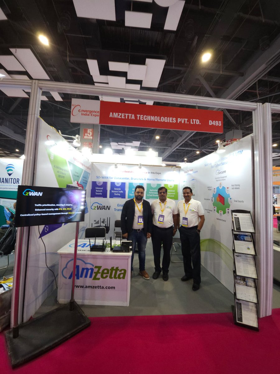 AmZettaTech's tweet image. Thank you to everyone. Your presence at @Convergenc  Hall 5, Booth D493 made the event truly special. Grateful for the engaging conversations about our #SDWAN, #Hybrid #SAN #Storage, #Secure #Thin #Clients, and #Cybersecurity #solutions. #CI2024  #AmZetta amzetta.com
