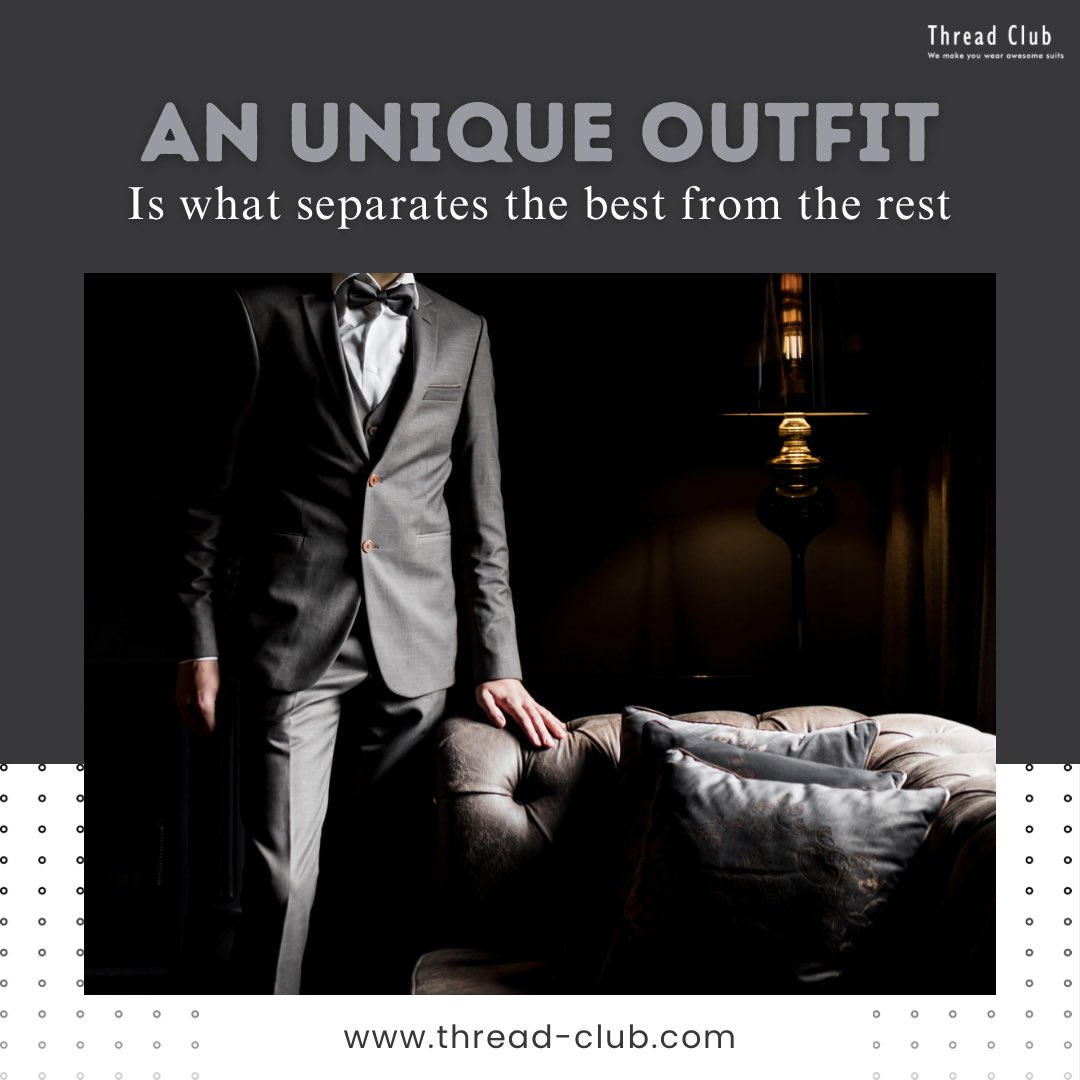 ThreadClubbb's tweet image. Experience the power of a one-of-a-kind outfit tailored just for you. 💪💼 

DM us for personalized styling advice.
thread-club.com

#CustomSuits #UniqueOutfit #BespokeFashion #ElevateWardrobe #IndividualStyle #OneOfAKindFashion #FashionNarrative #CustomCreations