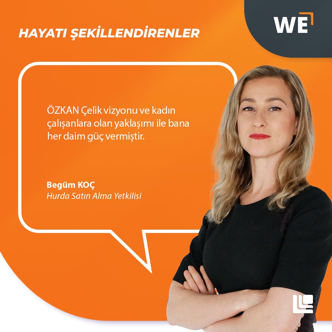 “ÖZKAN Steel has always given me strength with its vision and approach to female employees.”

“ÖZKAN Çelik vizyonu ve kadın çalışanlara olan yaklaşımı ile bana her daim güç vermiştir.”

#özkançelik #özkansteel #hayatışekillendirenler #weshape