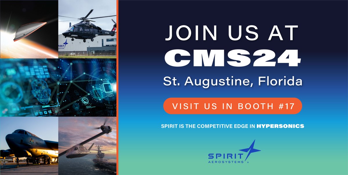 We are gearing up for the CMS Conference next week and look forward to connecting with industry experts and customers. Stop by booth #17 and say hi to our team! Find more information on this conference: CMS 2024 (spr.ly/6015rYsaf) #DefenseandSpace #Hypersonics #Speed