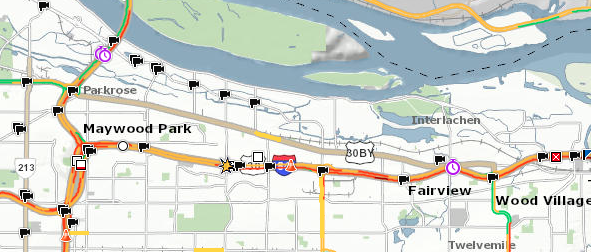 TrafficPortland's tweet photo. #pdxtraffic Lots of crashing happening on I-84 in both directions between I-205 and Troutdale. Avoid that drive this a.m. https://t.co/FyAF3weIiO