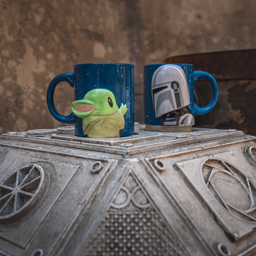 Fueling up for epic adventures, one cup at a time with our Mandalorian coffee mug set! Shop now!

#Mandalorian #TheChild #Grogu #TheMandalorian #StarWars #SilverBuffalo #Mornings #CoffeeAdventures