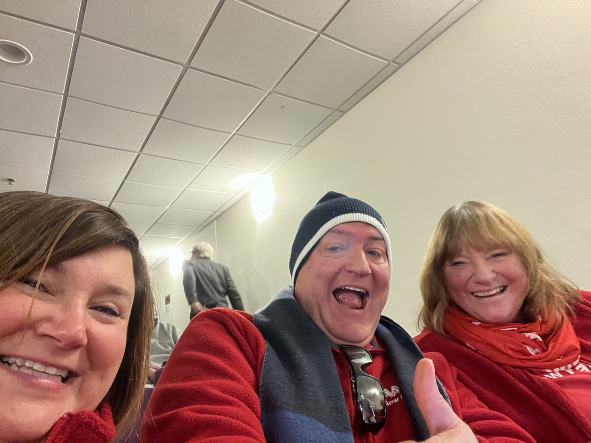 AARPNH's tweet photo. .@AARPNH staff and volunteers are hitting ALL the events ahead of the primary to get candidates on the record about #Caregiving and #SocialSecurity. And doing LOTS of media interviews about these important issues! @AARPadvocates #nhpolitics https://t.co/PzNWVCHQT6