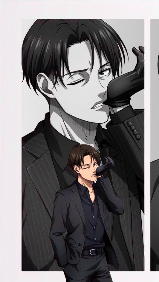 gingertealevi's tweet photo. He looks so good all in black 😩 I'm having a lot of thoughts rn 🥵 https://t.co/uux6mlkEZZ
