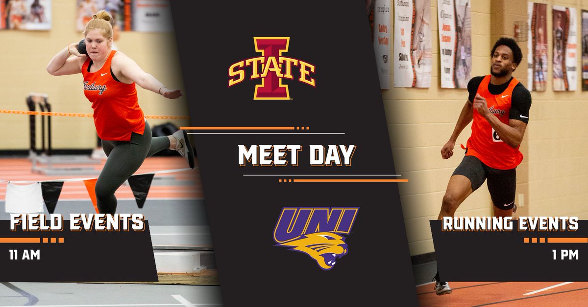 MEET DAY! 🔥

<a href="/WTF_knights/">WartburgTrack&Field</a> sends competitors to the Cyclone Open (hosted by Iowa State) and the Jack Jennett Invite (hosted by UNI today).

All live links at: go-knights.net