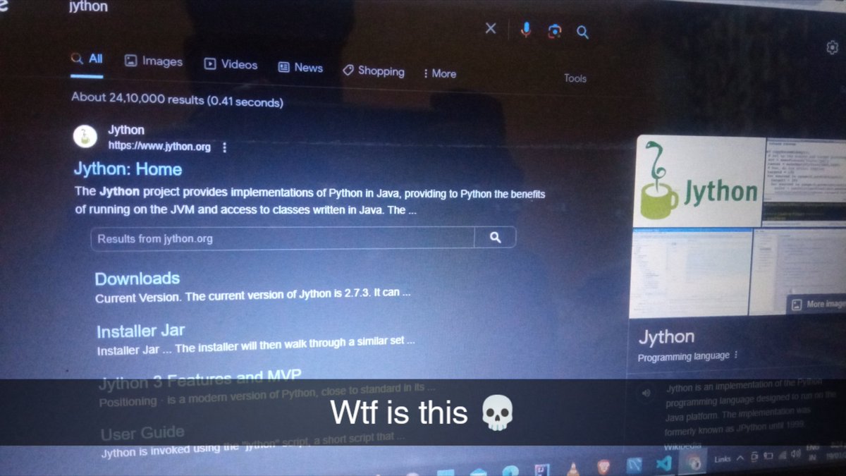 ayush_maan_'s tweet image. Can anyone explain this 💀
#jython #pythonprogramming #Java #Python #codinglife