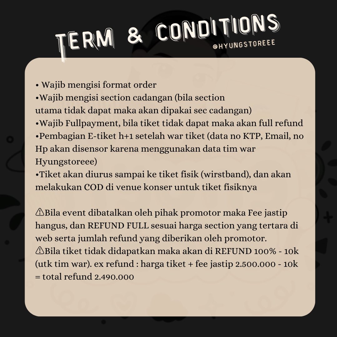 Hyungstoreee / OPEN JASTIP TIKET tweet media