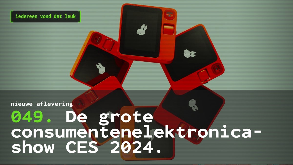 VondDatLeuk's tweet photo. 🎙️ Nieuwe aflevering🎙️ 049.  De grote consumentenelektronicashow CES 2024.🧑‍💻 @TomKauw is terug van vakantie, dus kan hij samen met @RobertZomers en @KevvR CES 2024 bespreken!

Luister nu:
💻 https://t.co/L6TFqnTr77
🎧 https://t.co/CkJ33SrDFg
🍏 https://t.co/dBxtO5sLgg https://t.co/ChVJZH4kgP