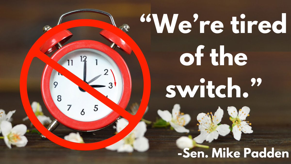 There was a hearing this week for Senator Mike Padden's bill to keep Washington State on year-round standard time (SB 5795). It has public and bipartisan support. It's time to ditch the switch. #waleg #DitchTheSwitch

ow.ly/f02n50Qsfpr