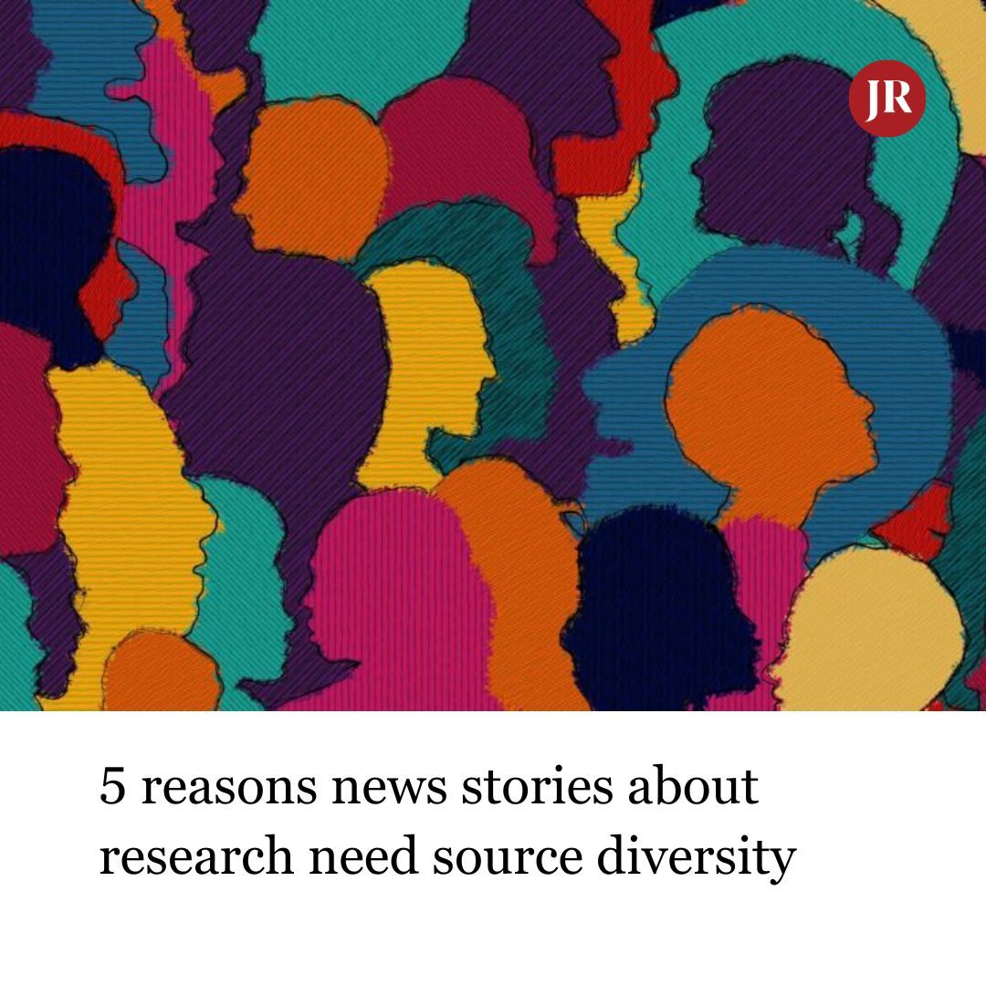 Historically, news outlets often prioritized the experiences & views of white people. By interviewing researchers from diverse backgrounds & amplifying their work, journalists can provide a fuller understanding of an issue or problem. journalistsresource.org/race-and-gende…