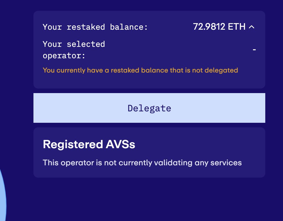 xmegapixelx's tweet photo. 5/ Once you have your stETH staked, you need to delegate it to the operator. Go to https://t.co/KPIAf2x2ia
click "Delegate" button and confirm the transaction in Metamask. https://t.co/sthG8S7Vfl