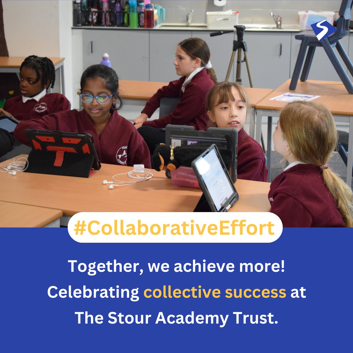 thestouracademy's tweet image. Together, we achieve more! Celebrating collective success at The Stour Academy Trust.
#CollaborativeEffort
