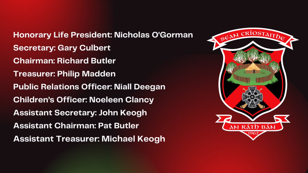 ocgaaclub's tweet photo. The following club officers were elected at our successful Annual General Meeting held last evening: https://t.co/pe2Qxk8Uko