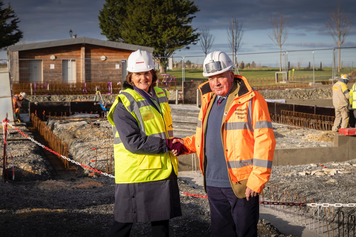 britishmemorial's tweet photo. Lessons of the past for generations of the future. Construction of 'The Winston Churchill Centre for Education and Learning' officially began this week. 
Full story: https://t.co/f0dRIp4Ryo
📷 @BAESystemsplc (principal sponsor) https://t.co/JPBybXXyPT