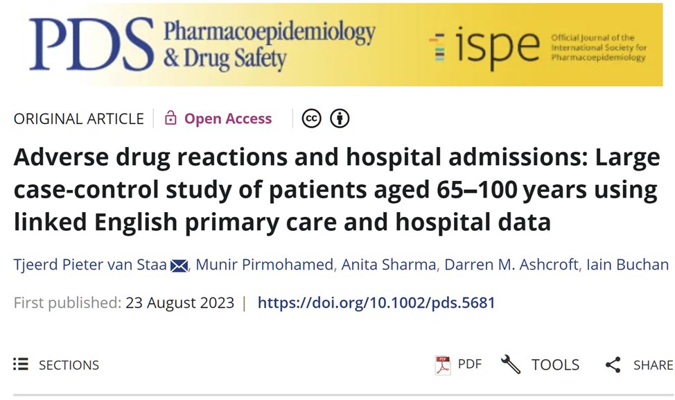 Time to move from passive, ad hoc surveillance to active, data-driven management of medicines-related harms in health systems: onlinelibrary.wiley.com/doi/10.1002/pd…