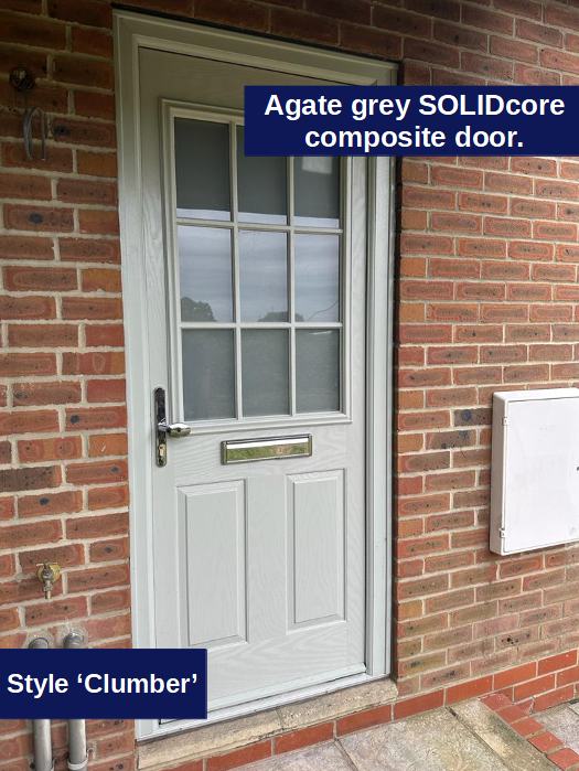 Agate grey SOLIDcore composite door in style 'Clumber'.

Design your dream door here: executivewindows.com/design-a-door/

For all enquiries:
🌐executivewindows.com
✉sales@executivewindows.com
☎02392 613316
📌PO7 3DU

#windows #conservatories #compositedoors #agategrey #waterlooville