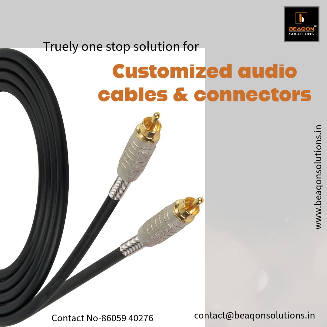 Ask us for customised audio cables such as RCA cables, microphone cable,XLR Cable etc.

Call us 8605940276

#onestopsolutions #audiocables #audioconnectors