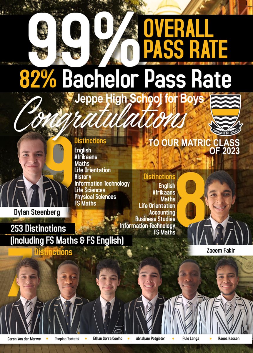 jeppeboys's tweet photo. We are so proud of our 2023 matrics and loved seeing them at the school this morning. Wishing you all the very best for your future as Jeppe Old Boys. https://t.co/88k57CFuev