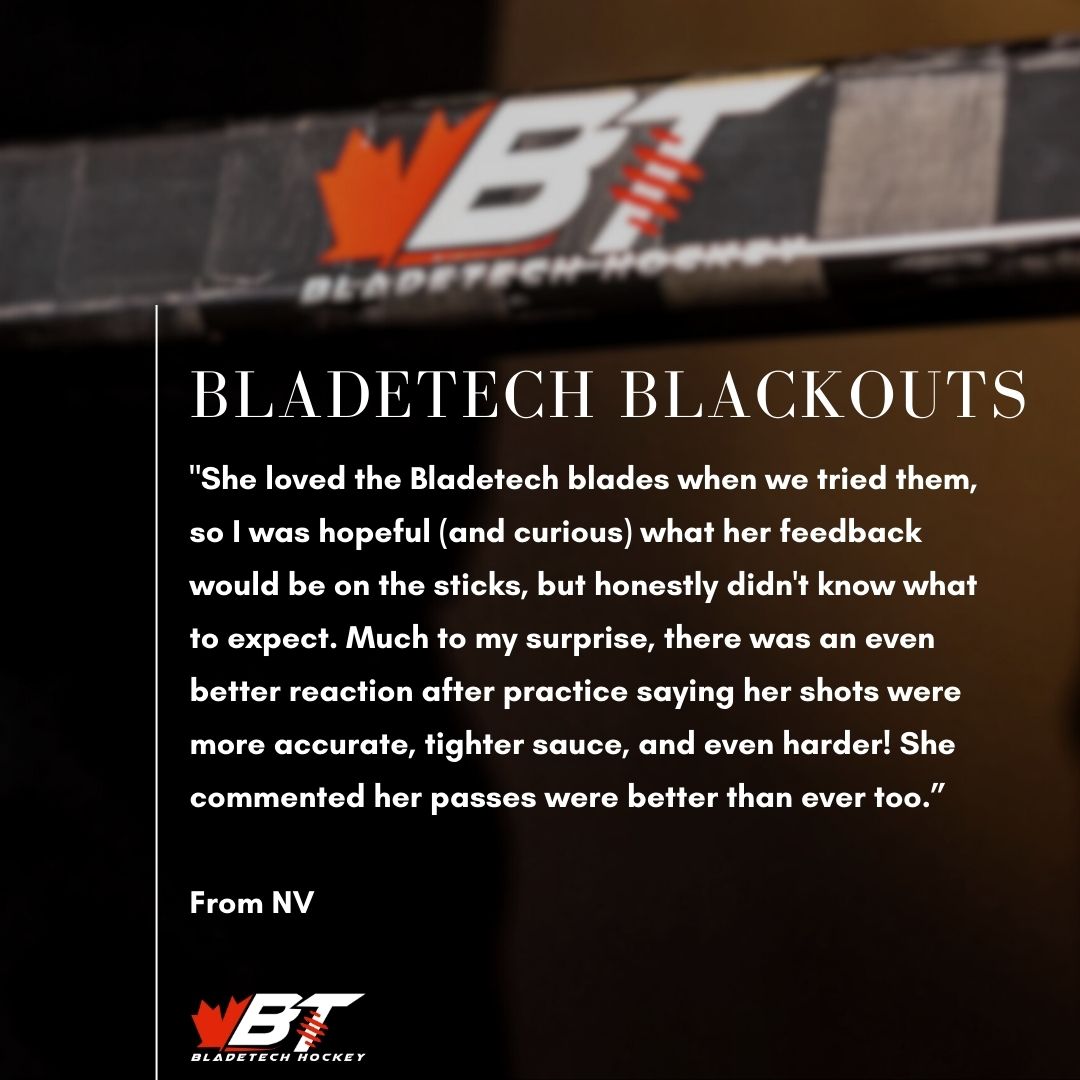 Bladetech Blackout Review! We love hearing people's thoughts on our Bladetech Blackouts! 

Have you got yours yet? Grab them here: bladetechhockey.com/collections/all

#teambladetech #bladetechblackouts #speedisourbusiness #hockey #nhl