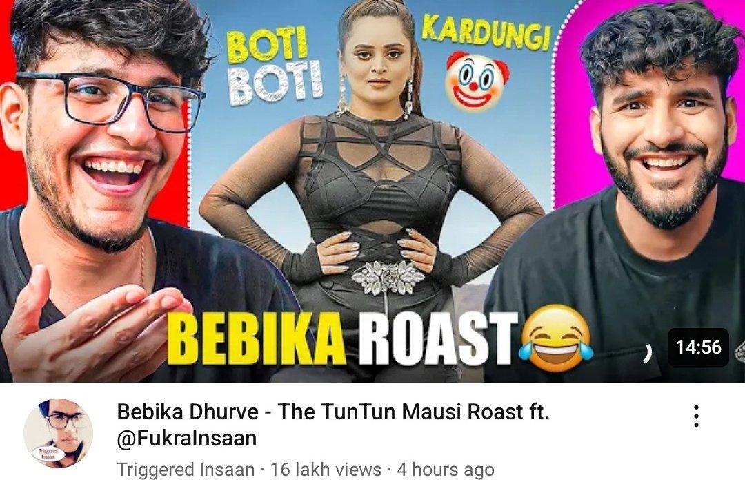 Khud ke ghar mein behen hai #AbhishekMalhan & #TriggeredInsaan ke, but still they keep insulting #BebikaDhurve right from the time #BiggBossOTT2 started to till date. Do these two brothers have an unhealthy obession towards Bebika ? Her #BotiBoti Song became a hit, so is that a