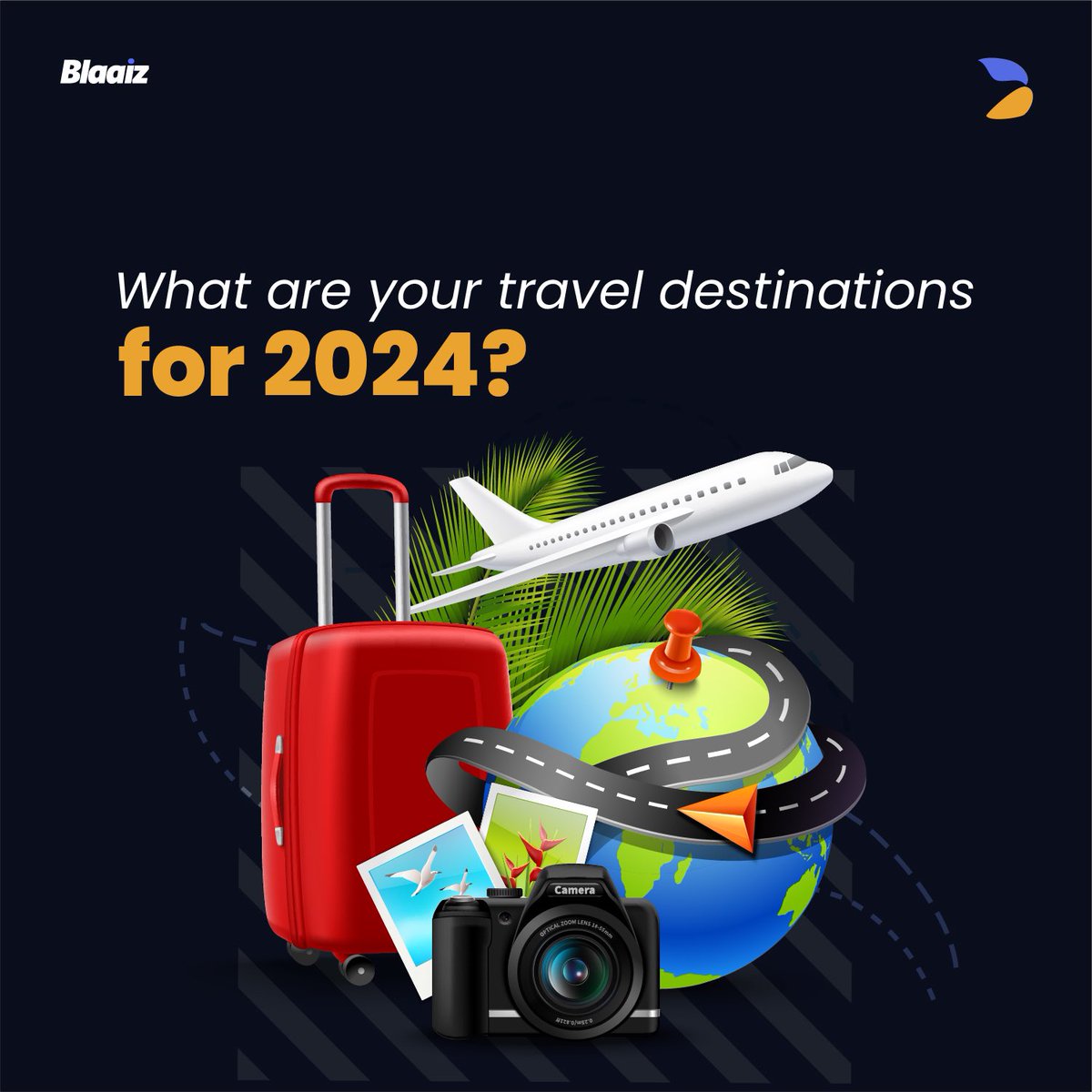 Whether you’re still manifesting 🤭, or you’ve booked your tickets, let us know what adventures await! 

Cheers to more trips in #2024 ! ✈️🥂

#BridgingHearts #BreakingBarriers #remittances #Blaaiz