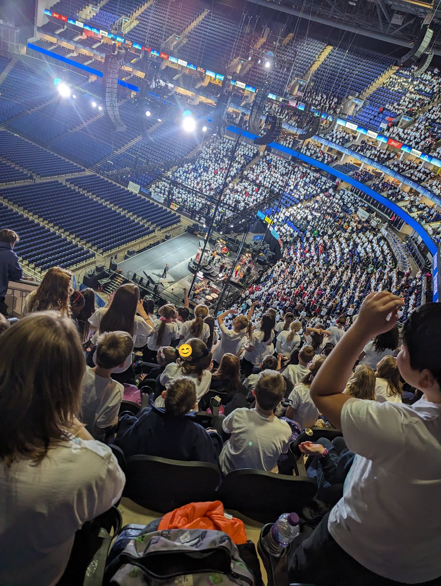 OldCattonJS's tweet image. Our choir are in the O2, with lunch eaten and in the midst of rehearsals! #youngvoices