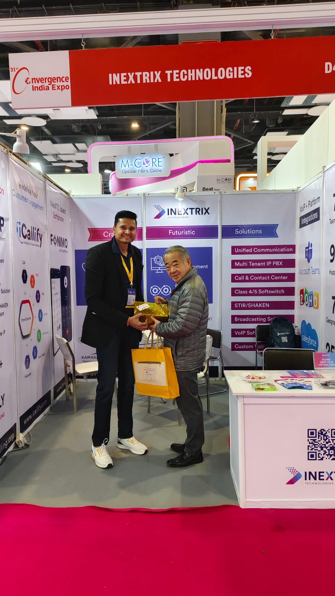 arpitrmodi's tweet photo. It was wonderful to be at 31st Convergence India Expo @Convergenc with team @Inextrix

Everytime it is an unique experience to meet like-minded people, existing clients and new prospects. 🚀

#ConvergenceIndia #Inextrix #ConvergenceExpo #CISCI2024 https://t.co/N7JiEigsB6
