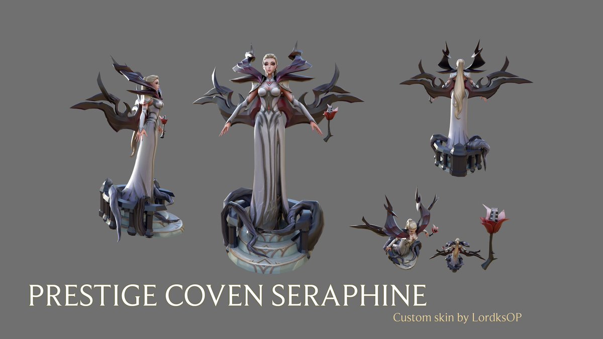 LordksOP's tweet photo. Prestige Coven Seraphine Turnarounds💜 #savecustomskins https://t.co/90aQOfKKL4