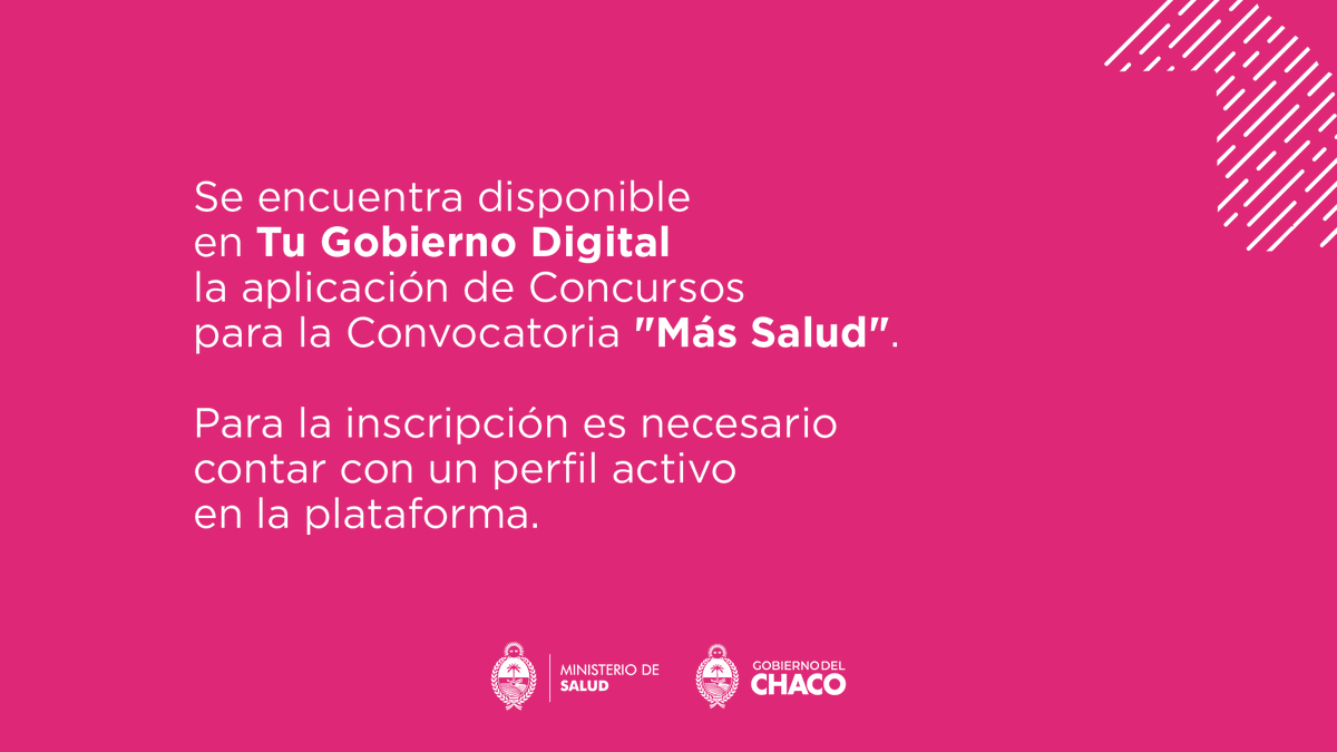 Ministerio de Salud del Chaco tweet media