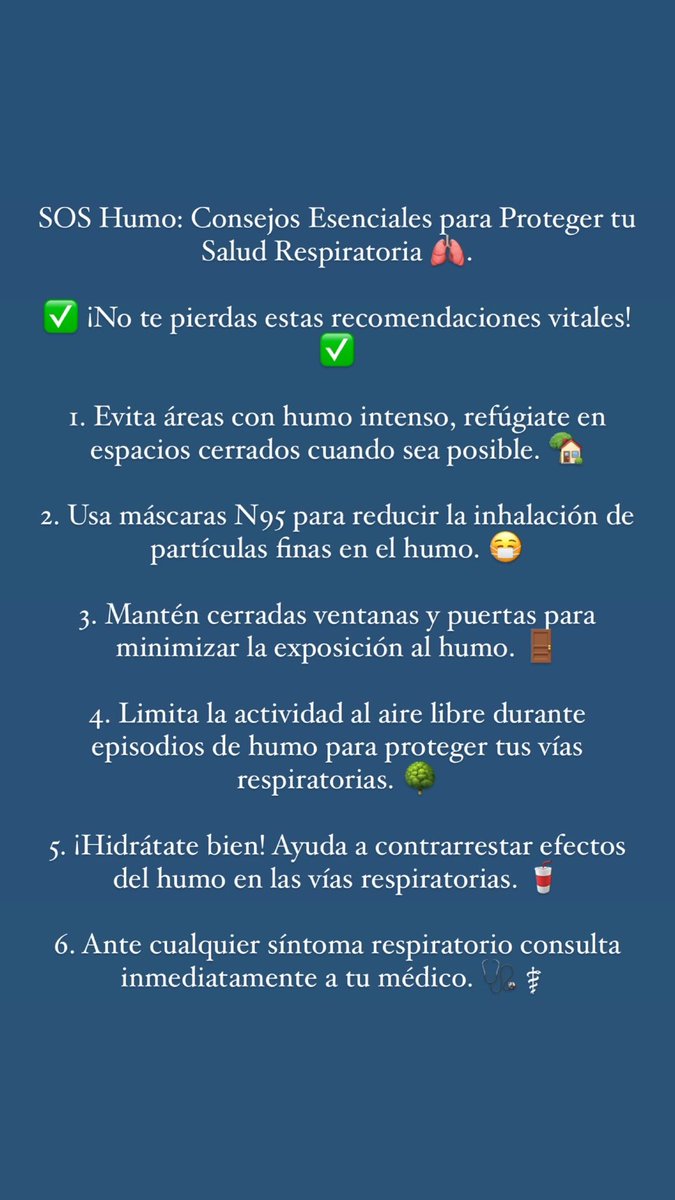 GaboRebollon's tweet photo. SOS Humo: Consejos Esenciales para Proteger tu #SaludRespiratoria 🫁. 

✅ ¡No te pierdas estas recomendaciones vitales! ✅ https://t.co/3bOelyUqmK