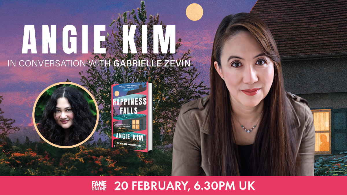 🌕 NEW | ‘We didn’t call the police right away…’ Join best-selling and award-winning author of Miracle Creek, @AngieKimWriter in conversation with Gabrielle Zevin to celebrate the release of her riveting new novel: #HappinessFalls. 📝 Register FREE: fane.co.uk/angie-kim