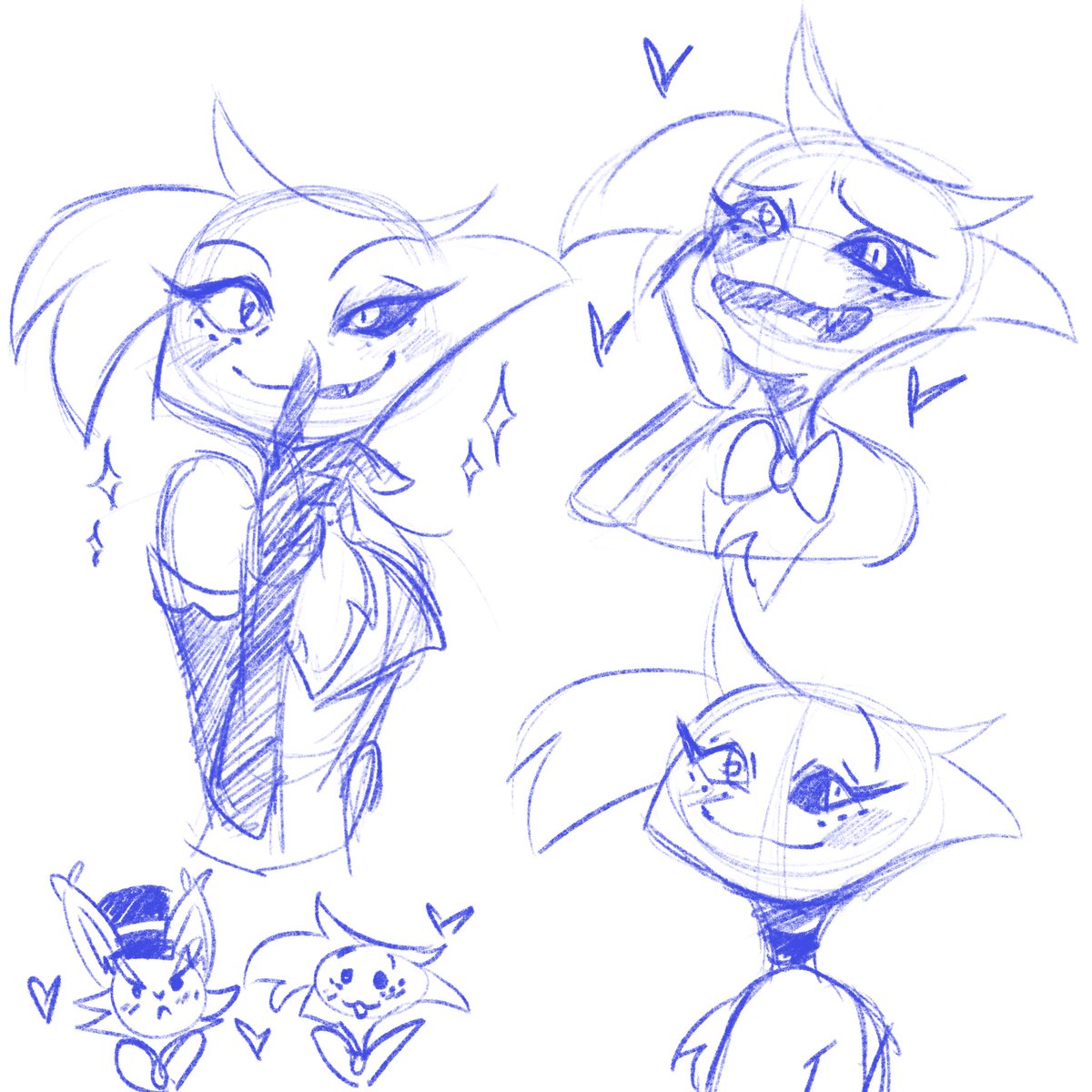 rin_rin_art's tweet photo. Drawing my comfort character 💕

#HazbinHotel #angeldust #Husk #huskerdust https://t.co/KkRaasyBFq