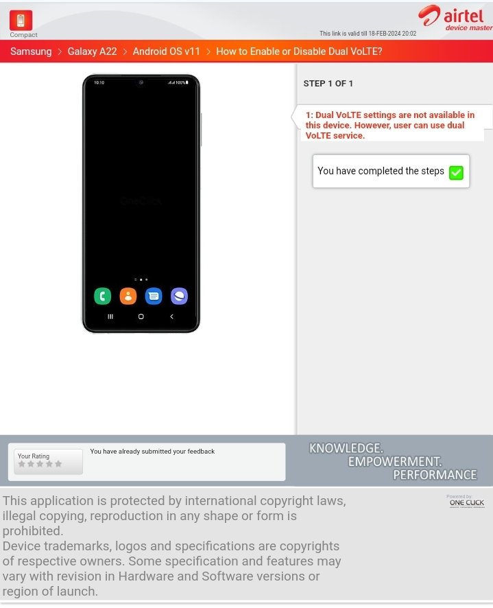 Samadhan1704's tweet photo. @SamsungIndia @SamsungIndia why A22 model is not having volTE services active now? WiFi calling is also disabled after update. https://t.co/PwVh0TKn8H