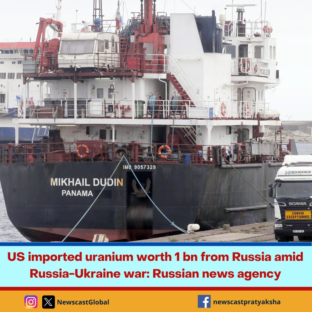 #US imported #uranium worth 1 bn from #Russia amid Russia-Ukraine war, Russian news agency reports newscast-pratyaksha.com/english/us-imp…