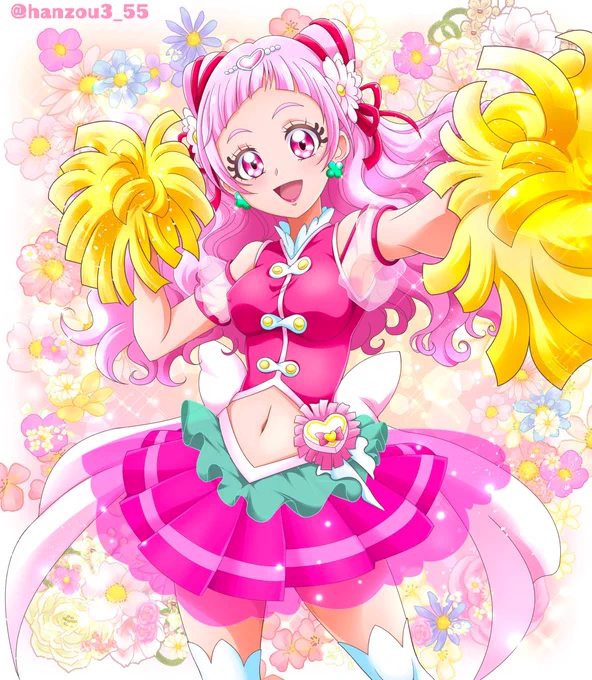 はなちゃんお誕生日おめでとう〜(≧∀≦) とりあえず過去絵でお祝いです #野乃はな生誕祭2023 #キュアエール生誕祭2023