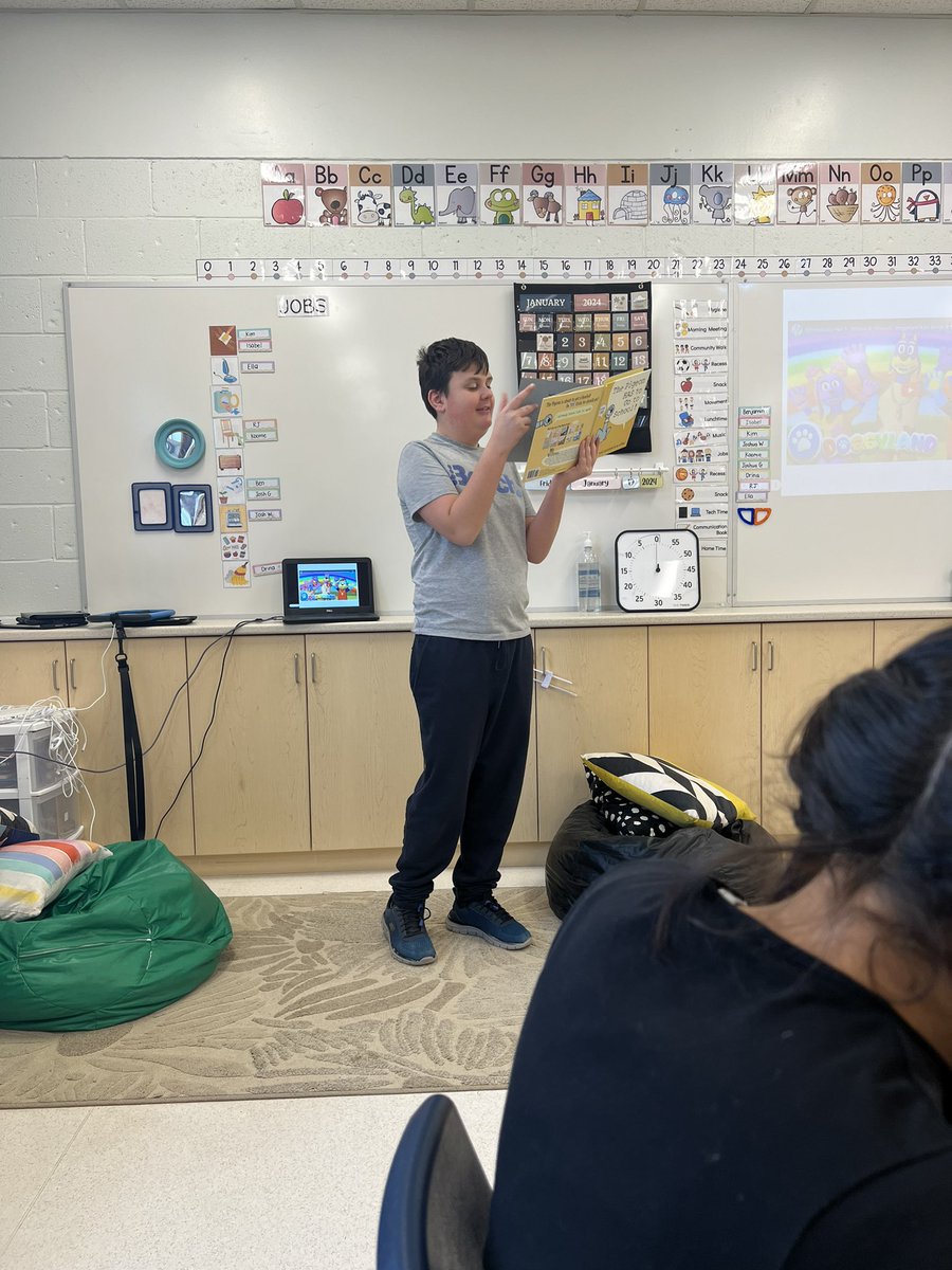 Teachers for the day! These friends led our morning meeting today and read us a story. Amazing job! ⭐️❤️ <a href="/ADayatStRaphs/">St. Raphael School</a>
