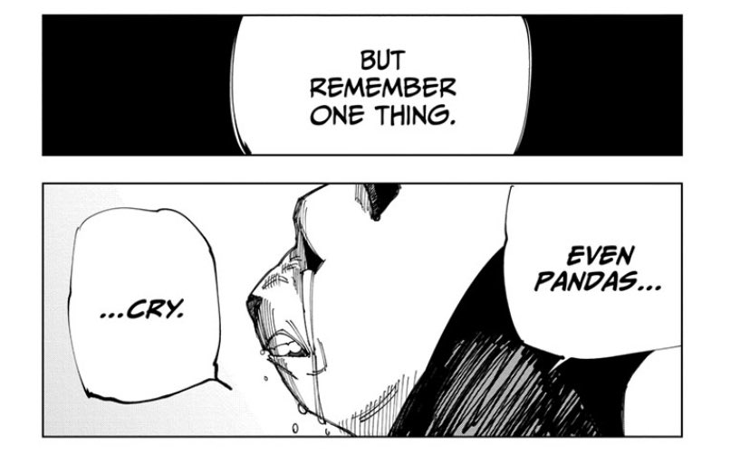 Currently Reading the Manga Rn and Damn, Gege your wrong for making panda cry…