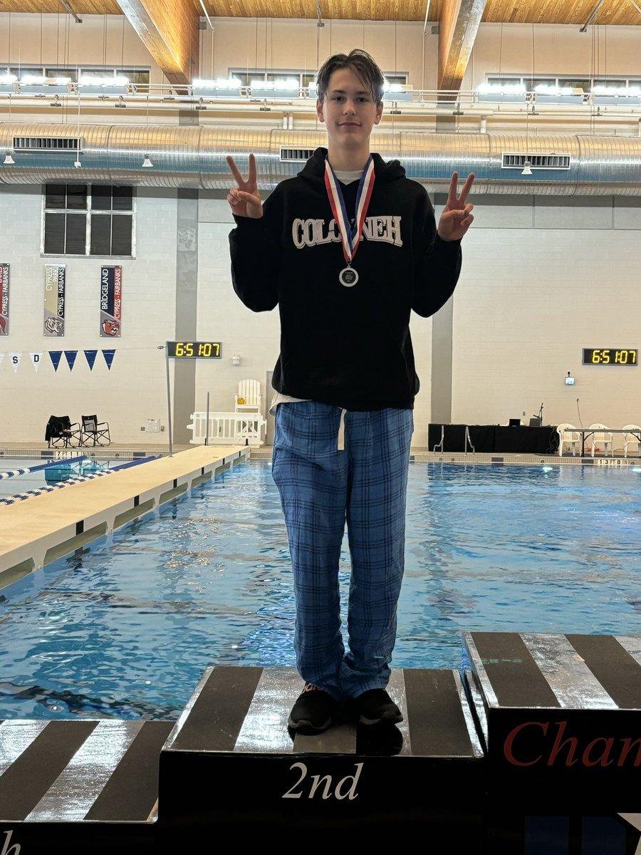 Congratulations to Luka, from Cy-Fair HS.  He is our JV District 17-6A runner up!