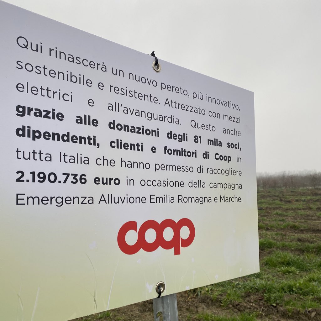 Coopitalia's tweet photo. La prima linea d’intervento coi fondi raccolti da #Coop per #alluvioneEmiliaromagna promuove tecniche e tecnologie innovative per un’agricoltura moderna e resiliente, in grado di fronteggiare le sfide poste dalle nuove variabili climatiche
https://t.co/qRMB1iZPh3 https://t.co/kj4icTuTmt