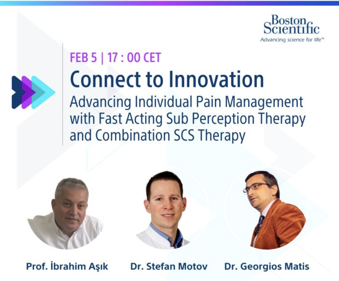 🔹Coming up! Webinar on #SpinalCordStimulation: “#fastactingsubperceptiontherapy & #combinationtherapy”
🔹Together with great colleagues: Prof. I. Aşik & Dr. S. Motov!
🔹Great outcomes thanks to advanced programming capabilities tailoring #SCS to each patient: multiple in-

1/n