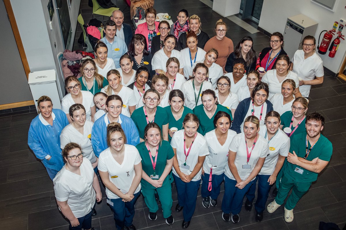 Newly qualified nurses and midwives gathered for a special event to mark their graduation recently. They received recognition badges for their valuable contributions to UL Hospitals Group during their placement. #TeamULHG