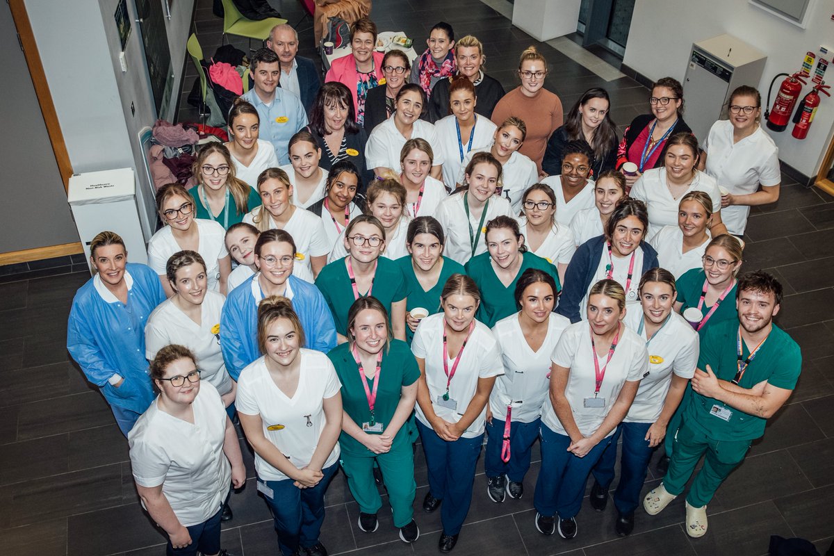 Newly qualified nurses and midwives gathered for a special event to mark their graduation recently. They received recognition badges for  their valuable contributions to UL Hospitals Group during their placement. #TeamULHG